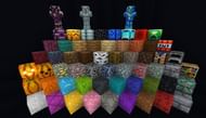 Minecraft blocks seen in color with the Faithless resource pack (Image via u/StitchYYT/reddit.com)